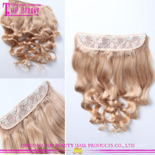 Fast shipping clip in human hair extensions for black indian hair weave 100% unprocessed clip hair extensions dubai